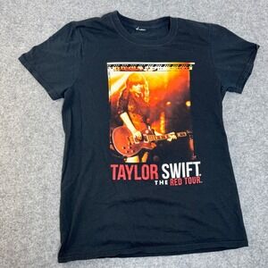 Taylor Swift The Red Tour 2013 Black Graphic T Shirt Women's
